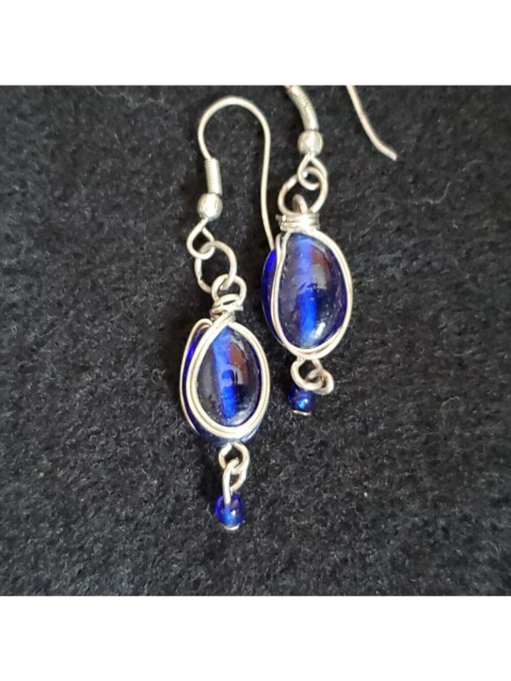 Dangle Earring Lot Of 7 Pair Pierced Glass Stone Metal Joan Rivers Sm Med - Picture 5 of 8